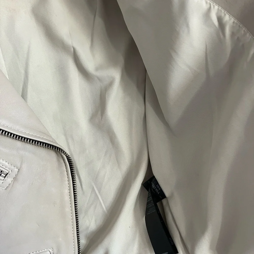 All Saints Riley Leather Biker Jacket - Picture 11 of 12